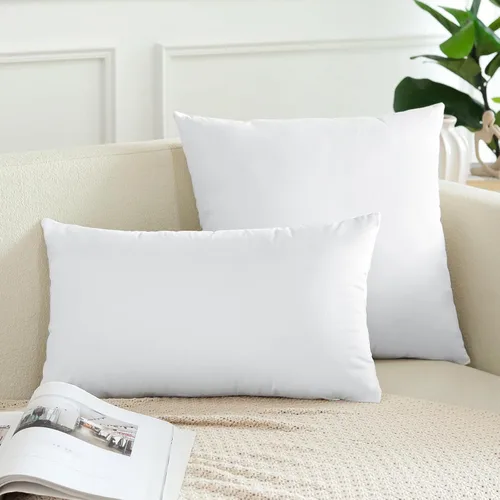Miniatura 3 de OTOSTAR Paquete de 2 fundas de almohada decorativas de terciopelo suave, fundas de cojín cuadradas sólidas, decoración del hogar, fundas de almohada