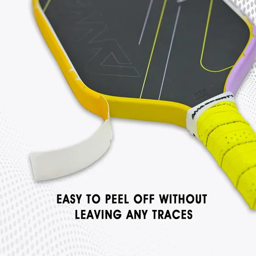 Miniatura 174 de PICKLETECH Cinta de protección de pala de pickleball – Protector de borde de cabeza de paleta – Cinta de protección de borde de raqueta ajuste gris