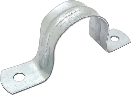 Miniatura 4 de Gancho de abrazadera para correa de tubería rígida, 2 agujeros, tubos galvanizados o de PVC, conducto IMC (5, 2 pulgadas)