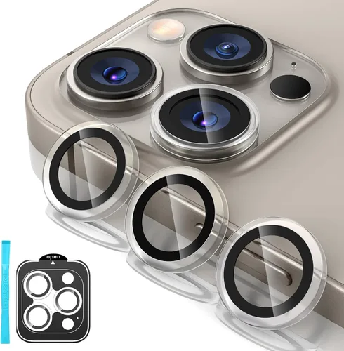 Miniatura 13 de Tensea Protector de lente de cámara Compatible para iPhone 17 Pro Max/17 Pro/15 Pro Max/15 Pro/16 Pro Max/16 Pro/14 Pro Max/14 Pro, Cubierta
