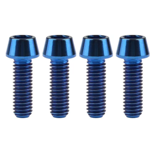 Miniatura 78 de Titanio Ti M6 x 10 16 18 20 25 30 35 40 45 50 55 60 2.559 in Allen - Tornillos hexagonales de 2.559 in, tornillos cónicos, paquete de 4