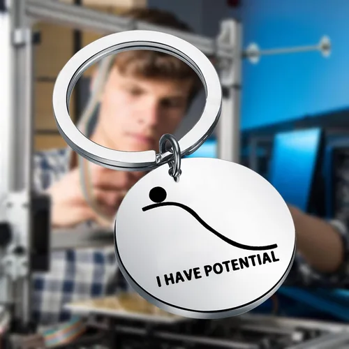 Miniatura 6 de OKEYCH Mechanical Engineering Gift I Have Potential Keychain Engineer Jewelry Engineer Student Gift