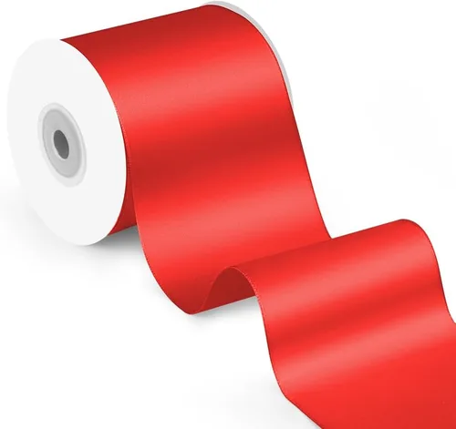 Miniatura 27 de Cinta de satén de 5/8" x 100 yardas - Cinta de seda naranja otoñal con carrete - Ideal para envolver regalos, ramos florales, manualidades