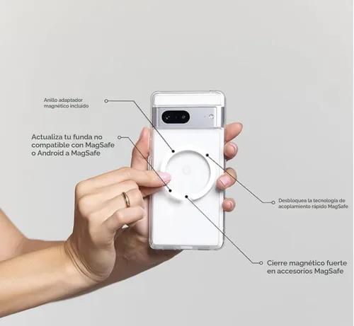 Miniatura 6 de PopSockets Agarre para teléfono MagSafe con patas de apoyo, soporte magnético, parte superior intercambiable, agarre seguro para fundas MagSafe