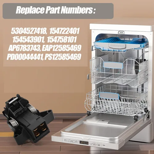 Miniatura 4 de Nuevo 5304516818 Pestillo de puerta de lavavajillas para Frigidaire reemplaza 5304527418, 154722401, 154543901, 154758101, 4813935, AP6783743