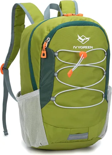 Miniatura 2 de IVYGREEN Mochila de senderismo para niños pequeños para niños o niñas, mochila pequeña para campamento o viajes (verde militar, S)