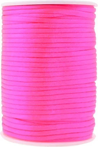 Miniatura 77 de Mandala Crafts Cordón de Satén de Nailon 2mm Cordón Rattail Champagne - 100 Yardas Cordón de Nailon Chino para Nudos Cordón de Seda Cola de Rata