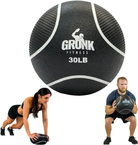 Miniatura 9 de Gronk Fitness Pelota medicinal de alta calidad, pelota medicinal con peso antideslizante, gran bola de pared para entrenamientos de cuerpo completo