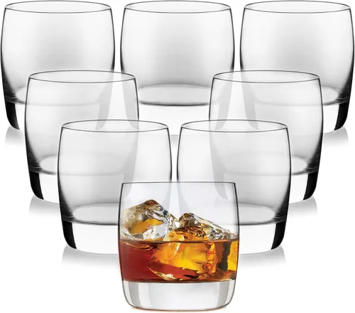 Miniatura 11 de Libbey Ascent Black Ribbon Rocks Vasos, 13 onzas, juego de 8