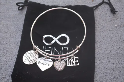 Miniatura 2 de Pulsera para hija, joyería para hija, nunca lejos para hijas, Terciopelo
