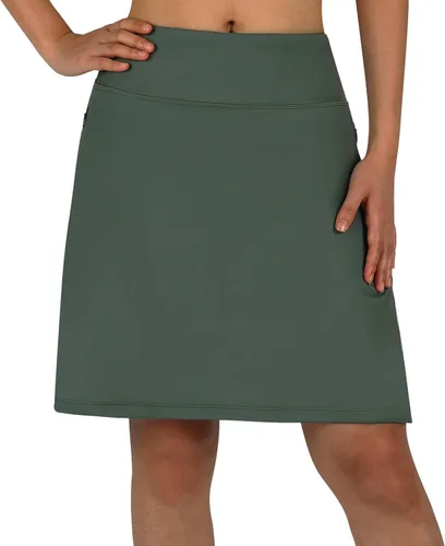 Miniatura 37 de ANIVIVO Faldas pantalón para mujer de 20 pulgadas de longitud a la rodilla, faldas deportivas de pickleball para tenis, golf y pickleball