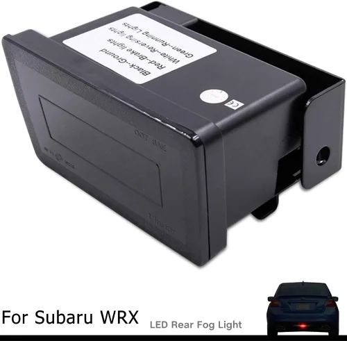 Miniatura 2 de Luz antiniebla trasera LED negra con lente ahumada para Subaru Impreza GP WRX VAG STI VAB 2013-2018 Subaru XV más brillante luz trasera de freno