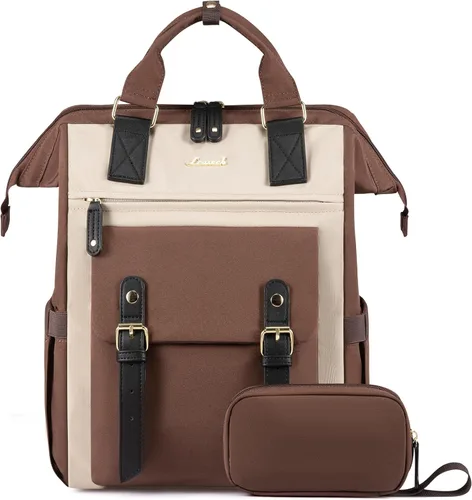 Miniatura 22 de LOVEVOOK - Mochila para laptop, para viaje de trabajo, bolso de enfermera, profesor, médico, viajero, para computadora de negocios, mochila