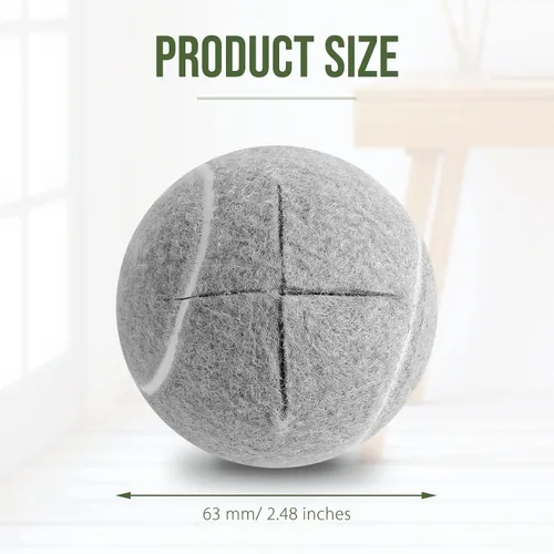 Miniatura 2 de Macarrie 60 pelotas de tenis precortadas a granel para sillas, cubiertas deslizantes resistentes de larga duración para muebles de aula, protectores