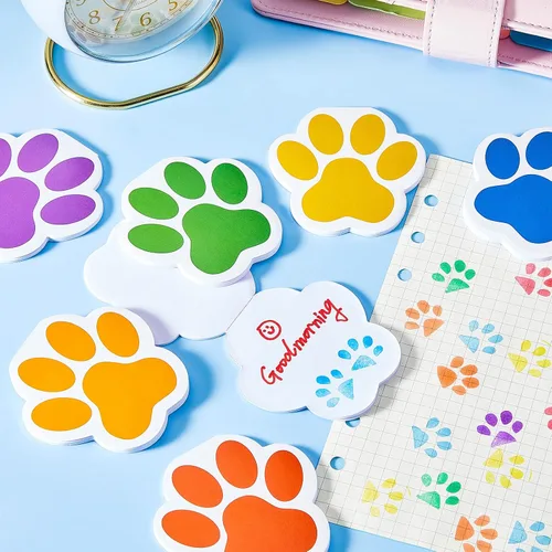 Miniatura 7 de Chinco 24 Pcs Dog Party Favors Dog Notebook Paw Print Note Puppy Paw Pads Colorful Notepads Gift Filled for Animal Lovers Kids School Classroom