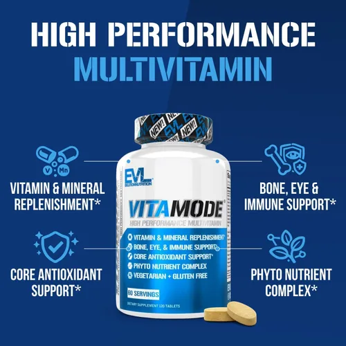 Miniatura 4 de EVL Advanced Daily Multivitamin - Multivitamínico diario avanzado para hombres con minerales esenciales, complejo de fitonutrientes y VitaMode