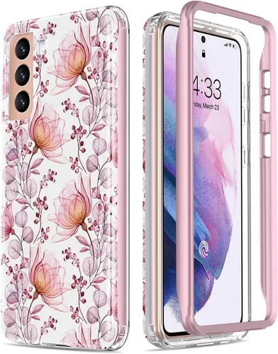 Miniatura 8 de ESDOT - Funda protectora para celular Samsung Galaxy S21, de grado militar, resiste caídas de 21 pies (probado), con diseños modernos, para niñas