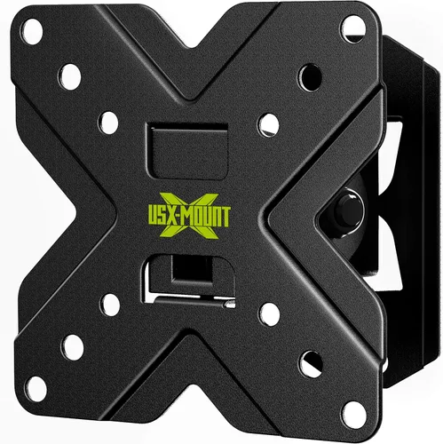USX MOUNT Soporte de pared pequeño para monitor de TV | Soporte de TV RV | con soporte de pared VESA giratorio e inclinable para televisores y
