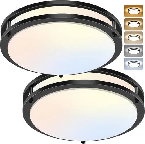 Miniatura 12 de Lámparas de techo LED de 36 W y 12 pulgadas, lámparas de montaje empotrado, 5CCT 2700K 3000K 4000K 5000K 6500K, luz cercana al techo para cocina