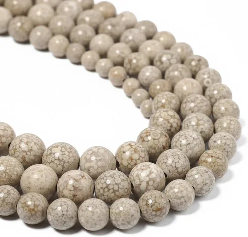 Miniatura 12 de 60 cuentas de turquesa de concha blanca, cuentas redondas sueltas de piedra natural de 0.236 pulgadas para hacer joyas, aretes, collares, Turquesa