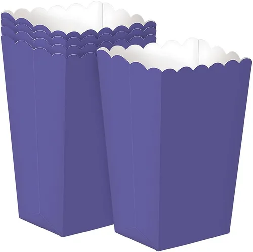 Miniatura 3 de Adorable caja pequeña de palomitas de maíz festoneadas, 5.25 x 3.75 pulgadas (5 piezas), ideal para cumpleaños, recuerdos de fiesta, celebraciones