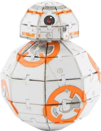 Miniatura 3 de IncrediBuilds Star Wars BB-8 Kit de modelo de rompecabezas de madera 3D (81 piezas) – Construye y pinta tu propio androide, no requiere pegamento