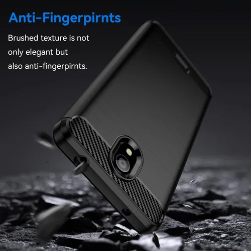 Miniatura 3 de Osophter Funda para Nokia C100 con 2 unids Protector de pantalla de absorción de golpes Flexible TPU Caucho Protector de teléfono celular para Nokia
