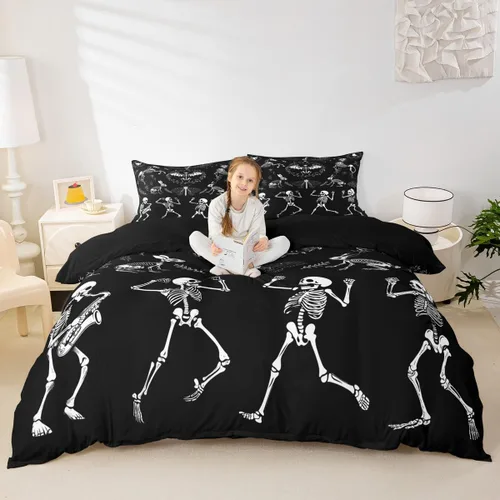 Miniatura 42 de Erosebridal Juego de ropa de cama bohemio con sol y luna, funda de edredón hippie de 3 piezas, colorida funda de edredón teñida anudada, funda