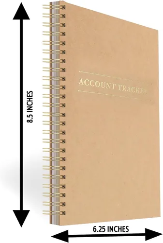 Miniatura 3 de 1 Paquete de Libros de Contabilidad para Seguimiento del Presupuesto del Hogar, Contabilidad de Negocios - Cuaderno de Seguimiento de Gastos