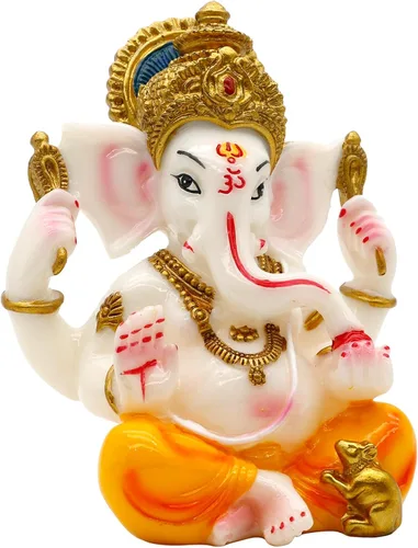 Miniatura 8 de alikiki Ídolo hindú de Lord Ganesha - Dios de la India Ganesh estatua Diwali Regalos indio Puja Artículos para el hogar Templo Mandir Pooja