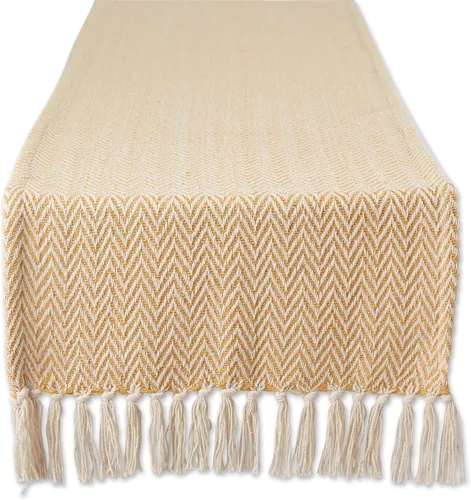 Miniatura 12 de DII Woven Basic - Camino de mesa Chevron de la colección de mesa, 15 x 72 pulgadas, gris