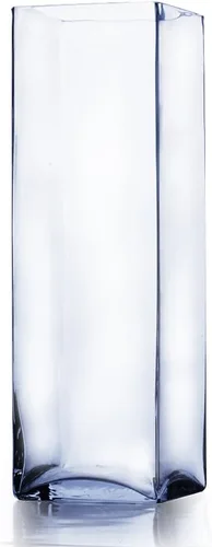 Miniatura 8 de WGV - Bloque de vidrio cuadrado alto para florero, longitud 3 pulgadas, altura 6 pulgadas, recipiente floral transparente, portavelas, terrario