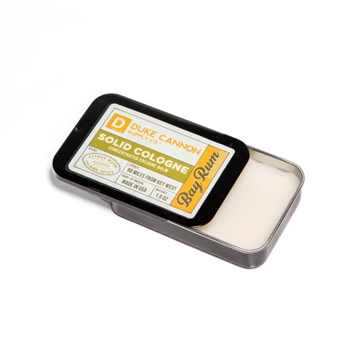 Miniatura 4 de Duke Cannon Supply Co. Colonia Sólida para Hombre Bay Rum (Almizcle Cítrico, Madera de Cedro, Especias Isleñas) - Bálsamo Concentrado, Lata Cómoda