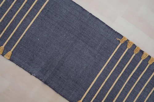 Miniatura 3 de Jaipur Art & Rugs - Alfombra de yoga de algodón, respetuosa con el medio ambiente, tejida a mano, gruesa (0.945 x 2.835 x 0.197 in)