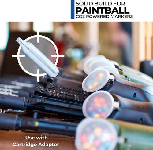 Miniatura 5 de ICO 12 Gram Co2 Cartridges Non-Threaded, CO2 cartridges BB Gun, CO2 BB Pistol, Airsoft Pistol, and Paintball Markers