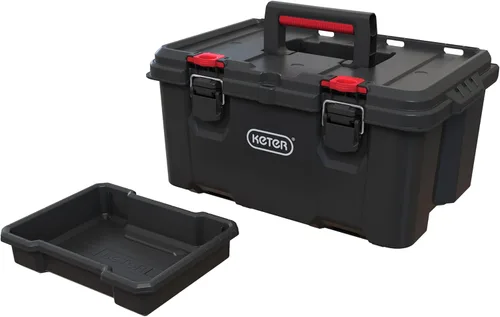 Miniatura 3 de Keter Stack n' Roll - Caja de herramientas modular para bricolaje, apilable, ligera, duradera, resistente al agua, color negro
