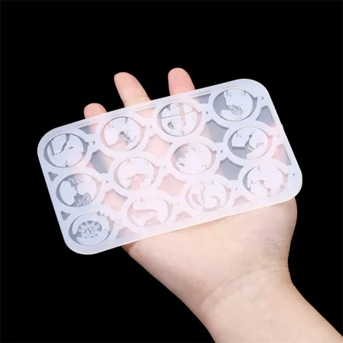 Miniatura 4 de 1 pieza de aretes de constelación del zodiaco, molde para aretes, collar, espejo, gota, pegamento, botella de silicona Tauro Virgo para bricolaje