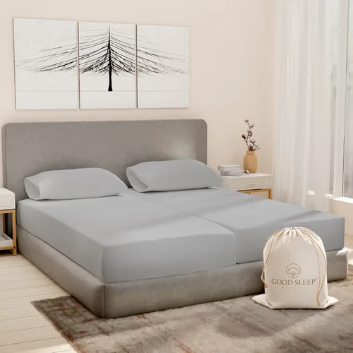 Miniatura 22 de Good Sleep Bedding Juego de sábanas tamaño individual, sábanas 100% algodón egipcio, suaves, 3 piezas, cama de calidad de hotel, juego de sábanas