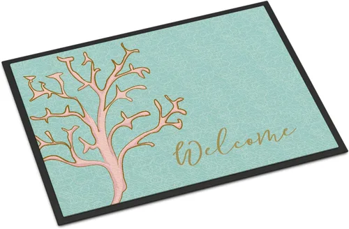 Miniatura 23 de Caroline's Treasures BB8537MAT - Felpudo de delfín bajo el agua de 18 x 27 pulgadas, tapete para puerta delantera interior y exterior, para entrada