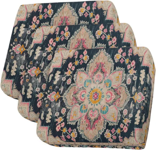 Miniatura 10 de Fundas de cojín elásticas multicolor para sofá, seccional, individual, en forma de T, funda para muebles con parte inferior elástica, estampado