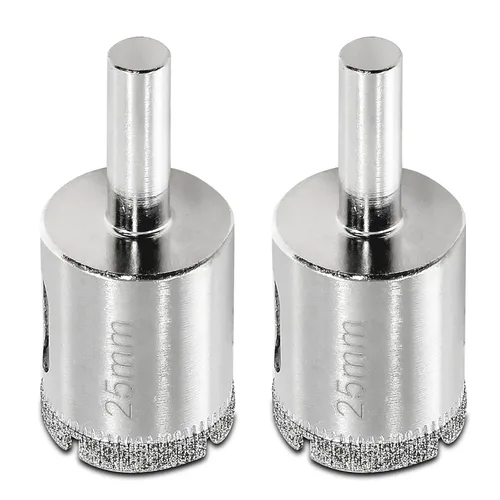 Miniatura 31 de Luomorgo Sierra de agujero de diamante de 35mm/1 3/8 Pulgadas, brocas de diamante de 1.1 pulgadas de profundidad de corte para vidrio, cerámica