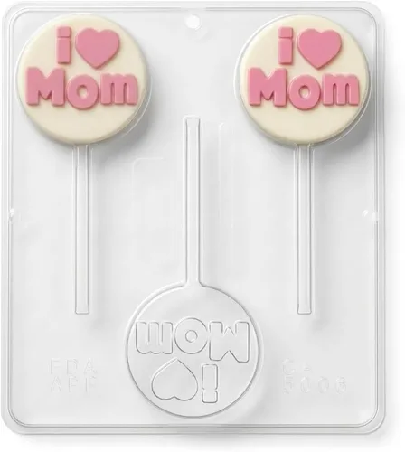 Miniatura 4 de Molde de caramelo I (Heart) Mom Chocolate Lollipop Lollipops Candy Mold Día de la Madre 5006