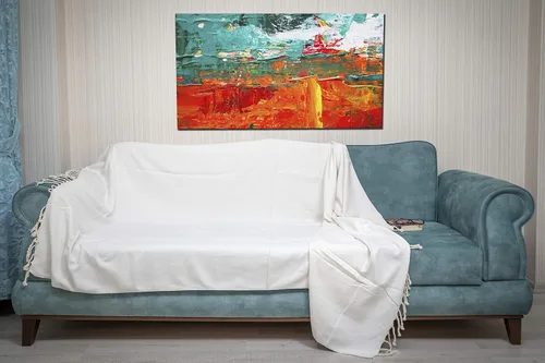Miniatura 3 de Bersuse Milas XL - Manta turca 100% algodón, 60 x 90 pulgadas, color blanco
