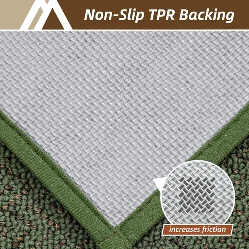 Miniatura 4 de COSY HOMEER Alfombra de pasillo de 2 pies 7 x 10 pies, antideslizante, lavable, absorbente, resistente a las manchas, alfombra para pasillo, entrada