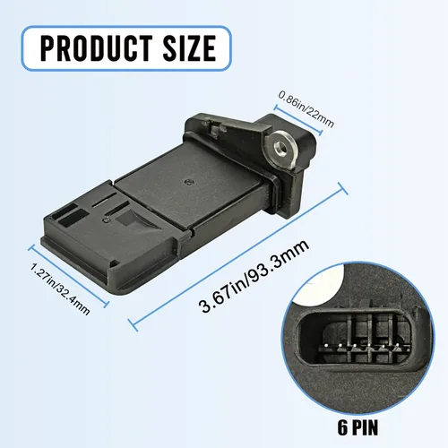 Miniatura 2 de Sensor de flujo de aire masivo MAF compatible con Ford Escape Expedition Explorer F150 F250 F350 Lincoln MKX MKZ Navigator Town Car Mercury Mariner