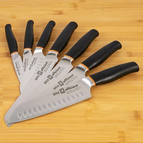 Miniatura 7 de BRA Cuchillo Santoku eficiente de 5 pulgadas 1.2x1.6x11.8 in gris