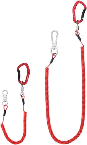 HERCULES M4 Fishing Lanyard, Fishing Pole Tether, Kayak Paddle Leash, Heavy Duty Retractable Coiled Lanyard for Fishing, Rods, Pliers, Boating,
