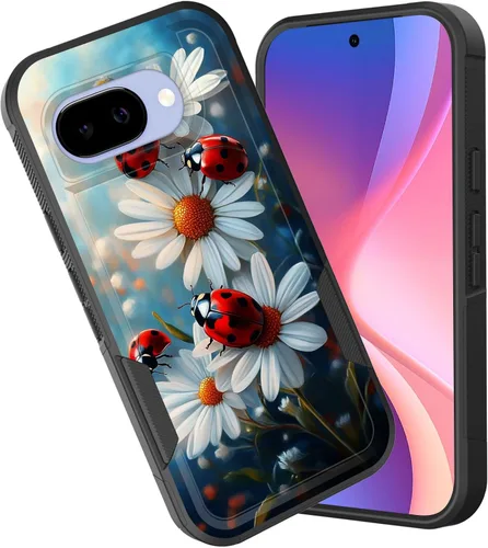 Miniatura 134 de Funda para Pixel 6A, funda híbrida de doble capa resistente a prueba de golpes de policarbonato duro de silicona suave TPU para Google Pixel 6A