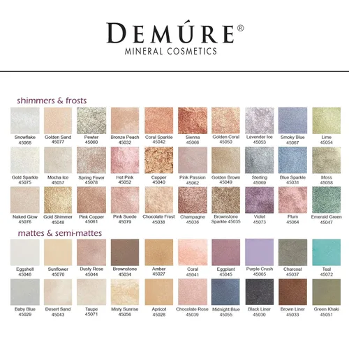 Miniatura 8 de Demure Mineral Make Up (Lavender Ice) Sombra de ojos, sombra de ojos brillante, polvo suelto, sombra de ojos con purpurina, maquillaje de ojos
