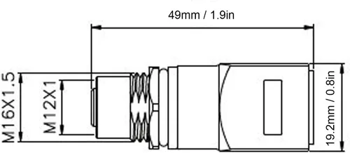 Miniatura 4 de Kadimendium al cable industrial RJ45 de Ethernet IP67Connecting línea 16.4 ft/16 4ft longitud D código 4pin cable macho